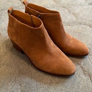 J.Crew Factory suede ankle booties. Light brown size 10